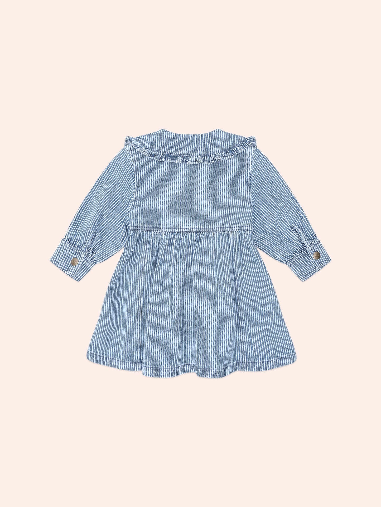 Huxbaby - Vintage Bow Collar Denim Dress