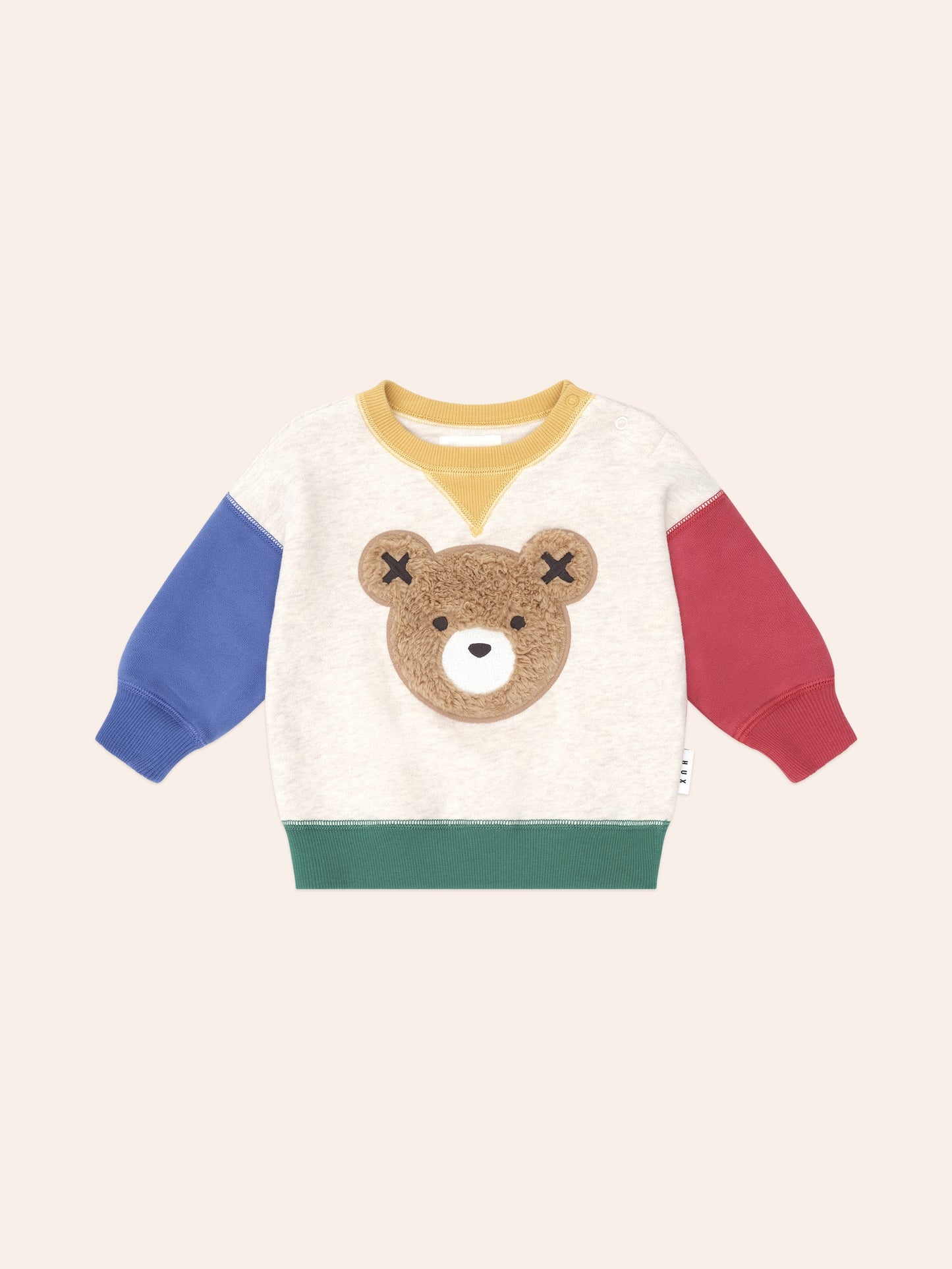 Huxbaby - Furry Huxbear Colour Block Sweatshirt