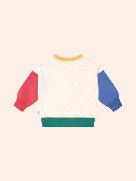 Huxbaby - Furry Huxbear Colour Block Sweatshirt