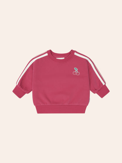 Huxbaby - Cherry Racer Stripe Sweatshirt