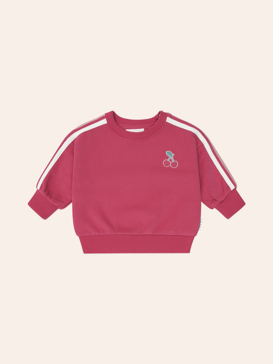 Huxbaby - Cherry Racer Stripe Sweatshirt