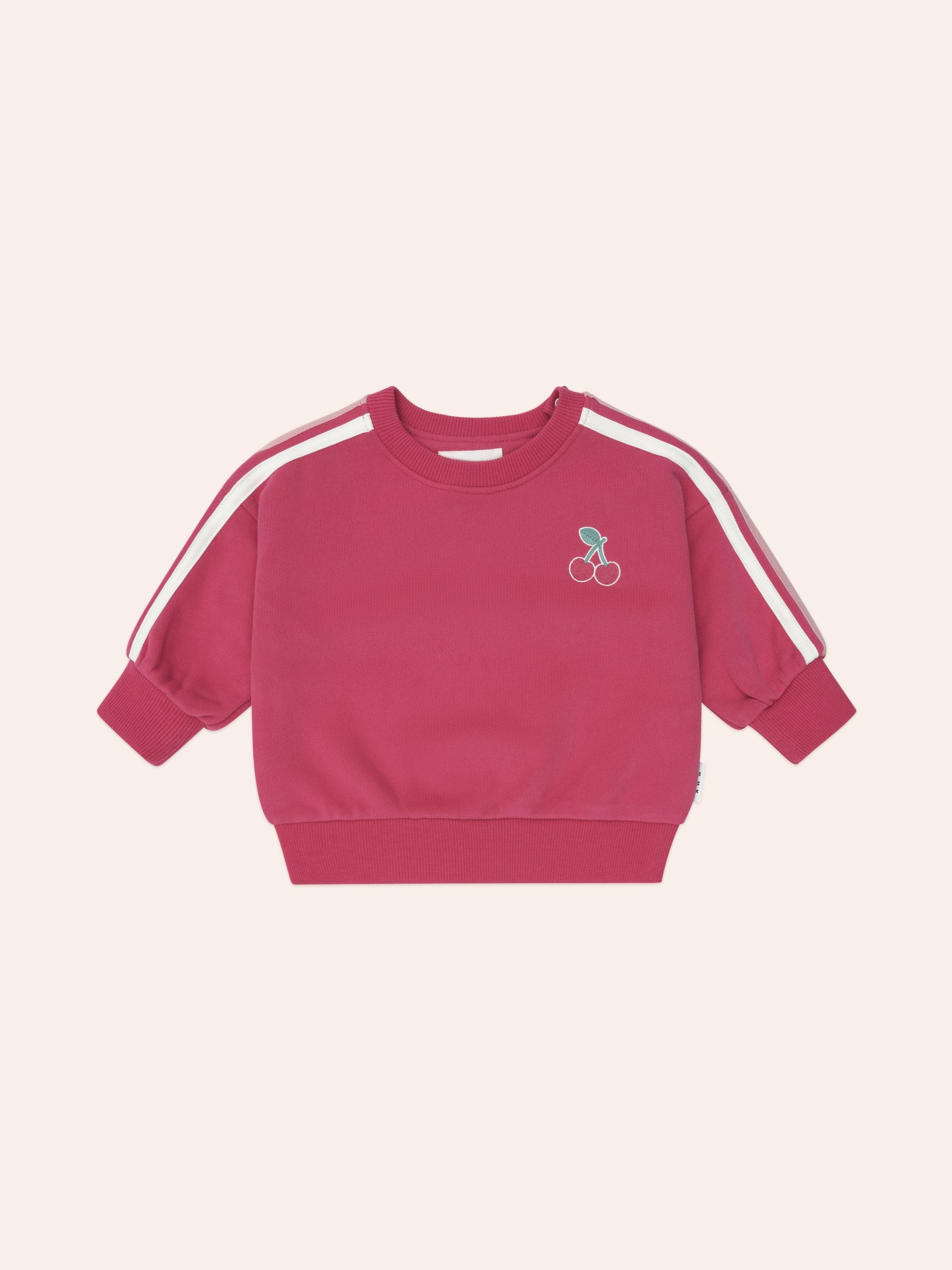 Huxbaby - Cherry Racer Stripe Sweatshirt