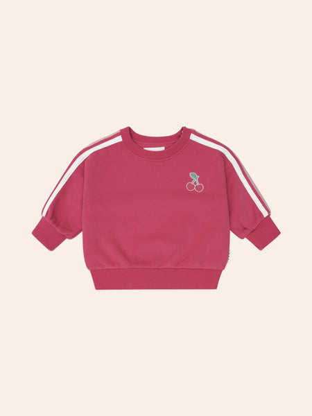 Huxbaby - Cherry Racer Stripe Sweatshirt