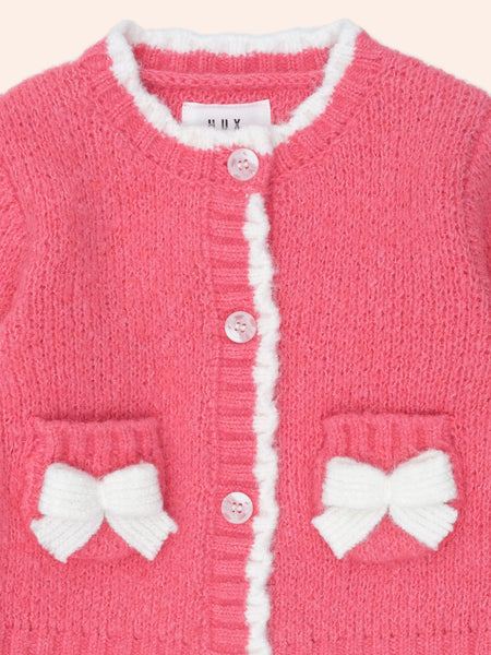 Huxbaby - Crochet Bow Cardi