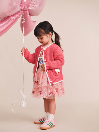Huxbaby - Crochet Bow Cardi