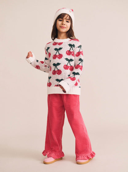 Huxbaby - Cord Frill Hem Pant