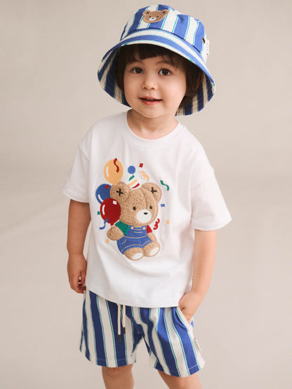 Huxbaby - Tropical Stripe Drawcord Short