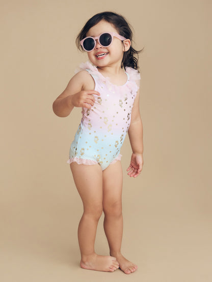 Huxbaby - star mermaid flounce swimsuit