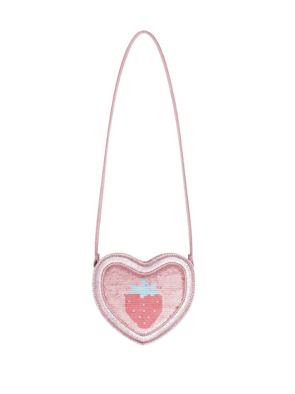 Huxbaby - Strawberry Sequin Heart Bag
