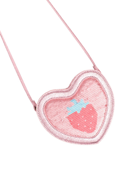 Huxbaby - Strawberry Sequin Heart Bag