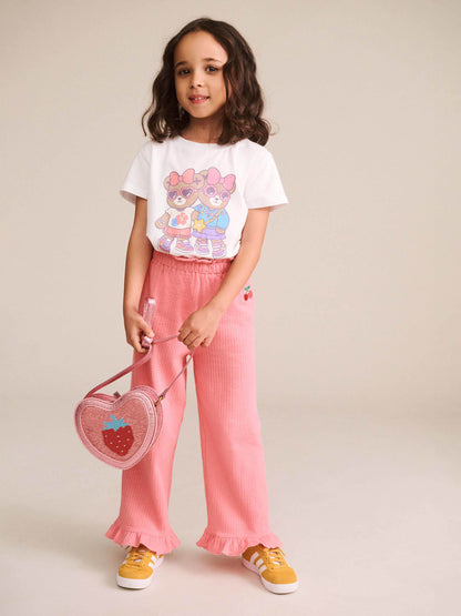 Huxbaby - Strawberry Sequin Heart Bag