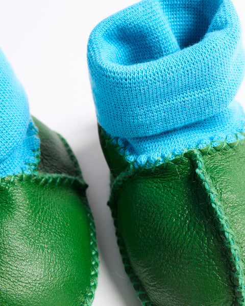 Kip & Co - Baby Booties / Green