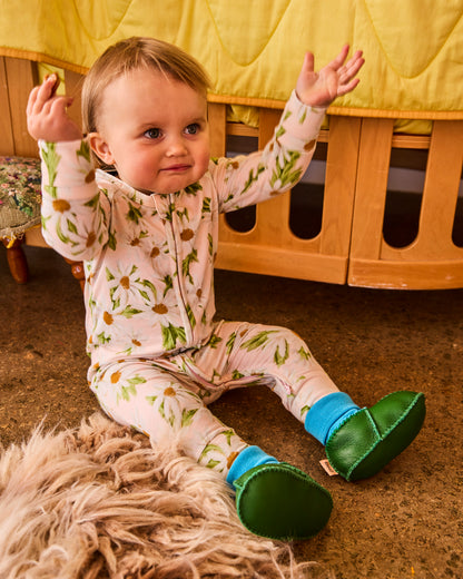 Kip & Co - Baby Booties / Green