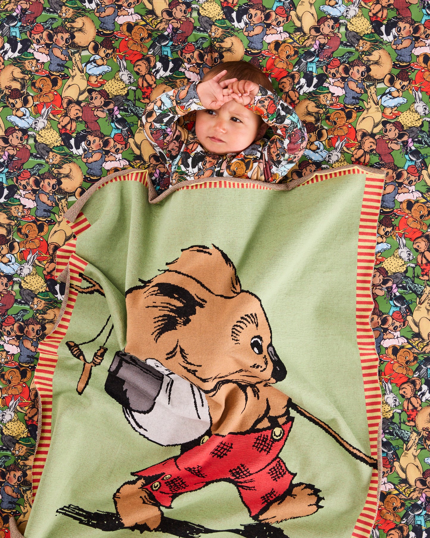 Kip & Co - Blinky Bill Blinky Cotton Knitted Blanket