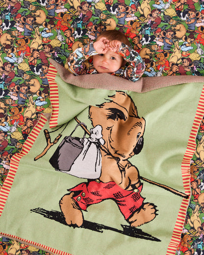 Kip & Co - Blinky Bill Blinky Cotton Knitted Blanket