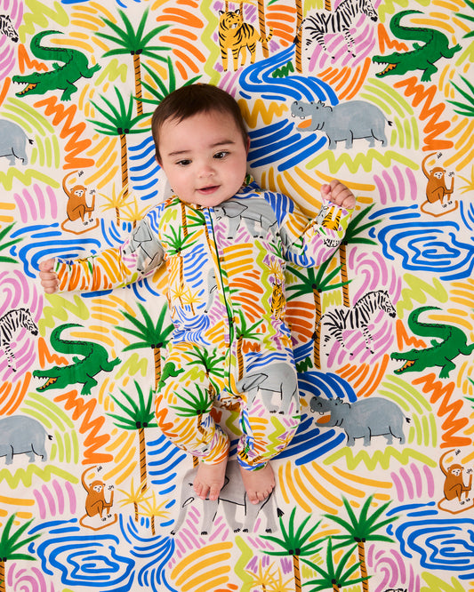 Kip & Co - Organic Long Sleeve Zip Romper / Savannah