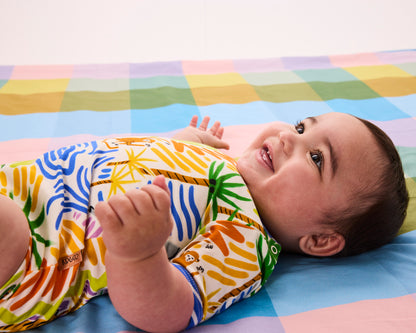 Kip & Co - Organic Short Sleeve Romper / Savannah