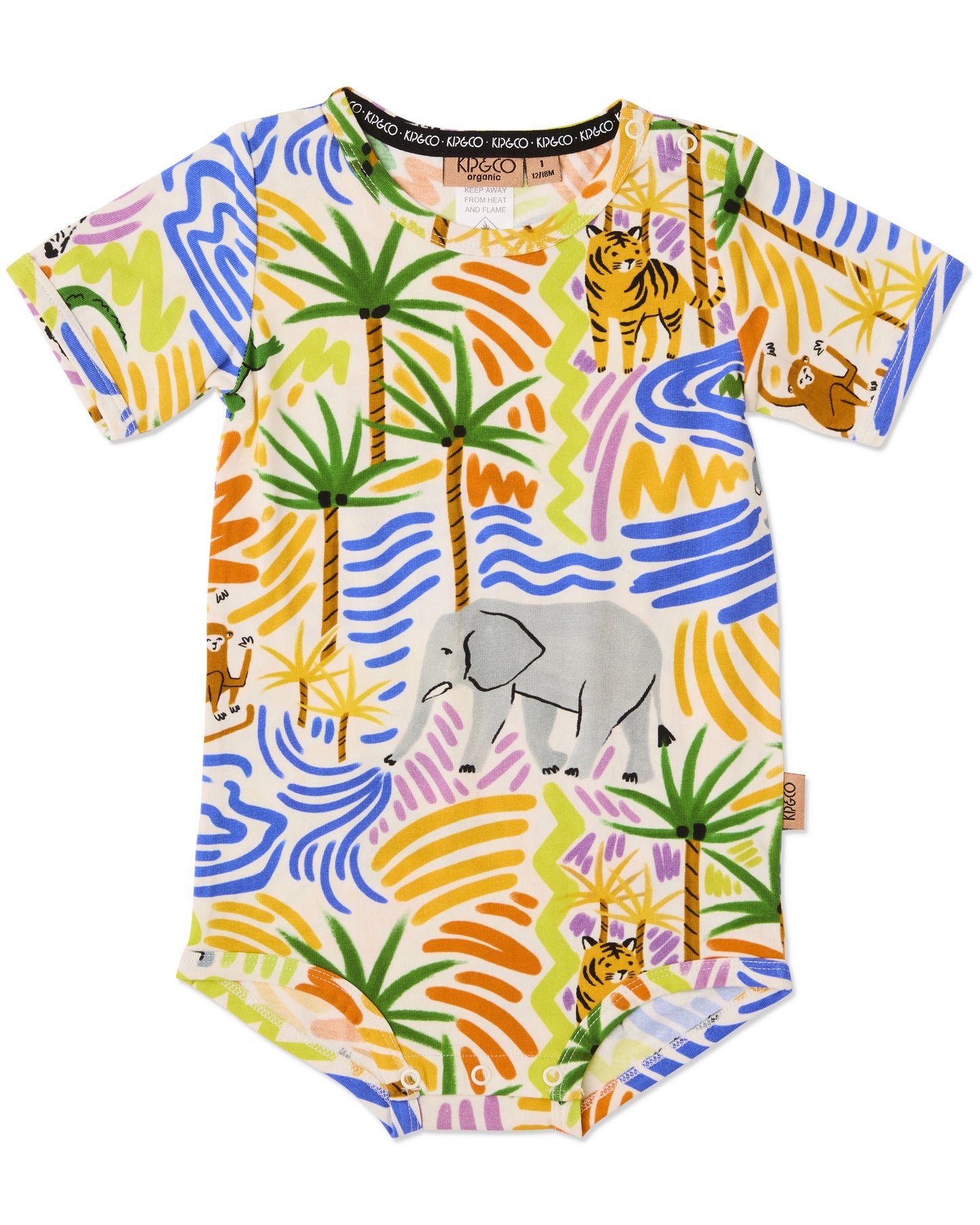 Kip & Co - Organic Short Sleeve Romper / Savannah