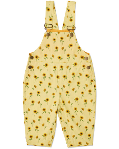 Kip & Co - Baby Cotton Drill Overalls / Sunflower Delight