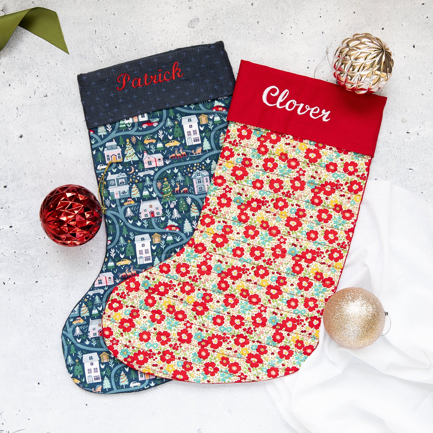 Curls Three - Christmas Stocking