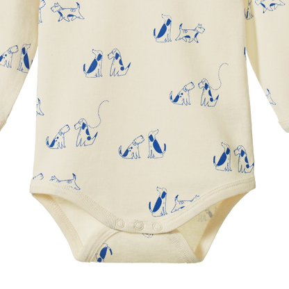 Nature Baby - Long Sleeve Bodysuit / Dog Walk Print