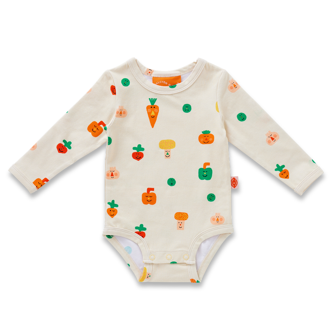 Halcyon Nights - Long Sleeve Bodysuit / Teeny Tiny Veg
