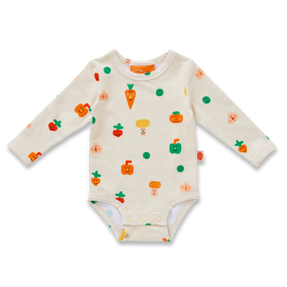 Halcyon Nights - Long Sleeve Bodysuit / Teeny Tiny Veg