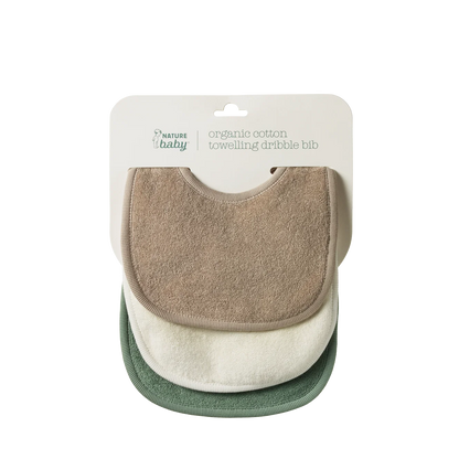 Nature Baby - Dribble Bibs 3 Pack