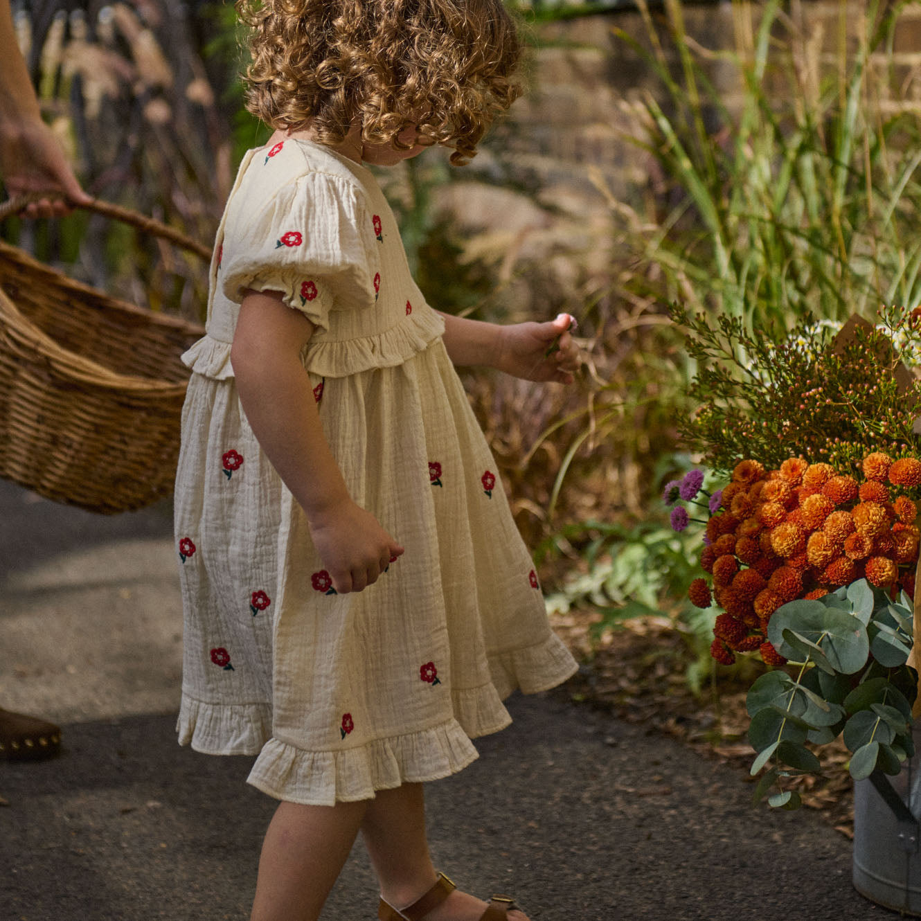 Nature Baby - Valentina Dress / Red Flora