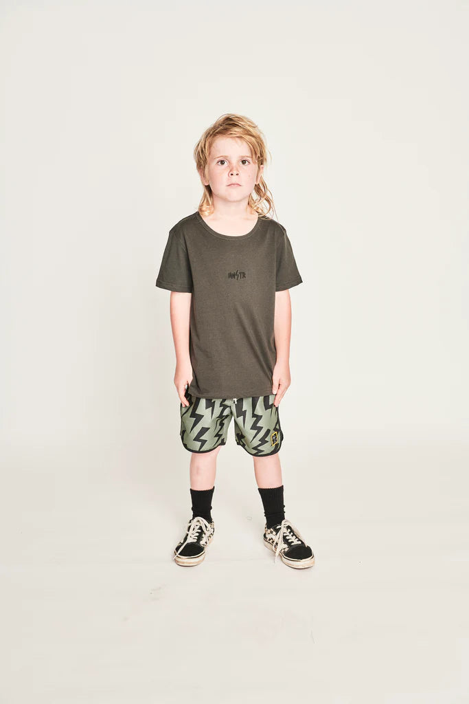 Munster Kids - Zapper Board Short / Olivine