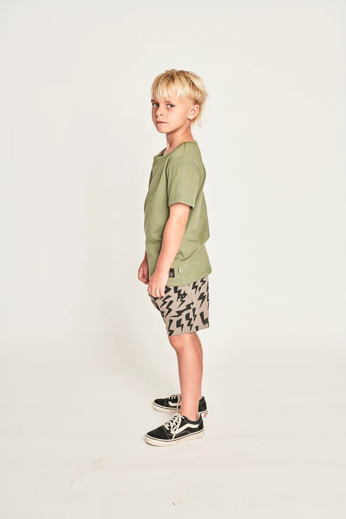 Munster - Bolted SS Tee / Olivine