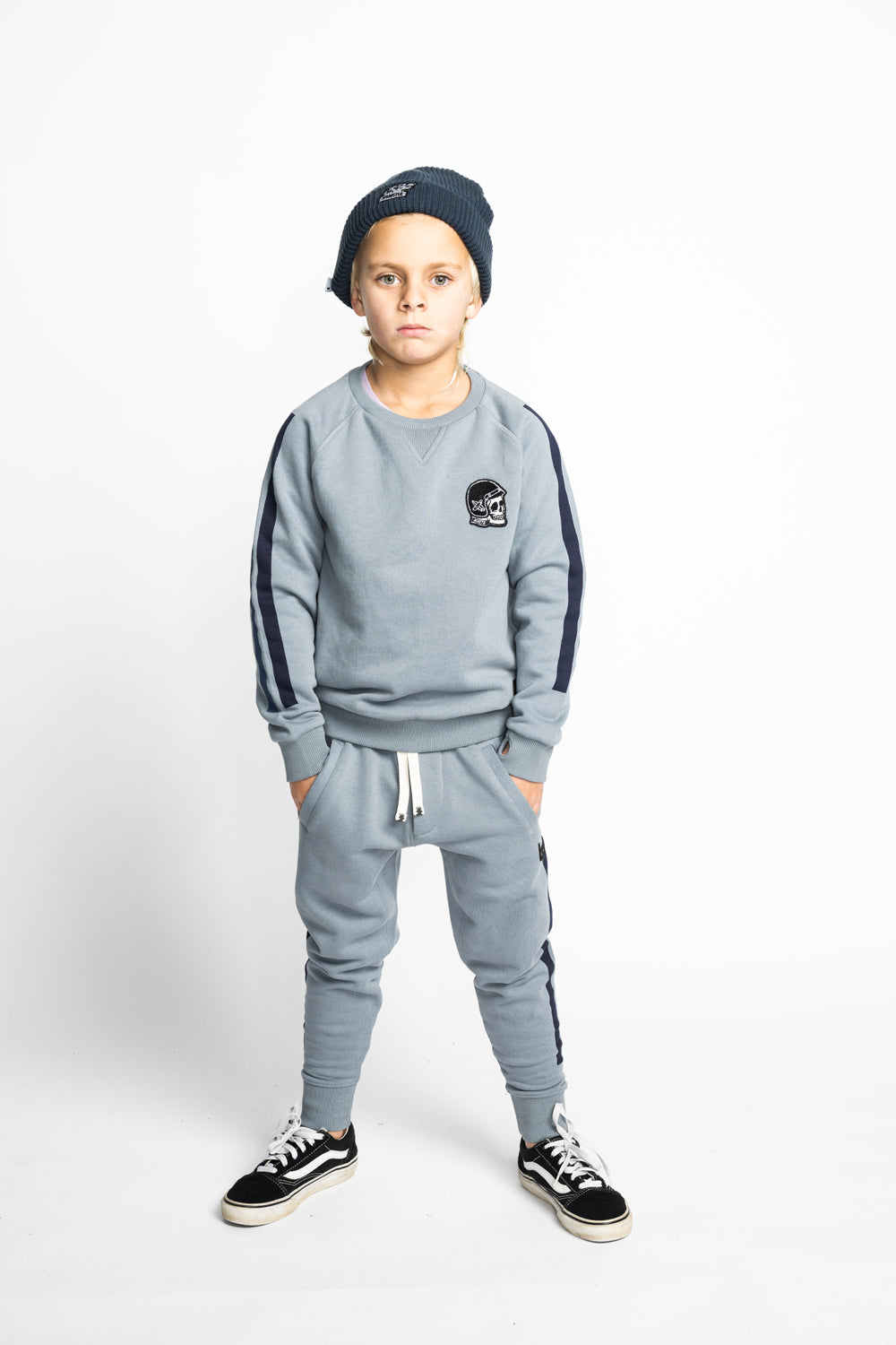 Munster - Skull Racer Crew/Mid Blue