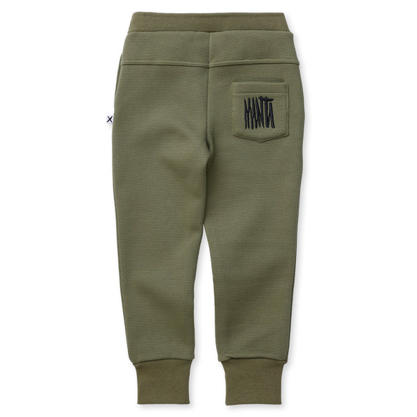 Minti - Furry Waffle Trackies / Khaki