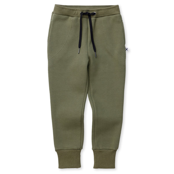 Minti - Furry Waffle Trackies / Khaki