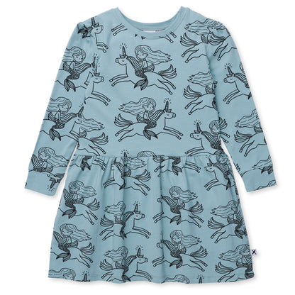 Minti - Mermaid and Unicorn Dress / Emerald