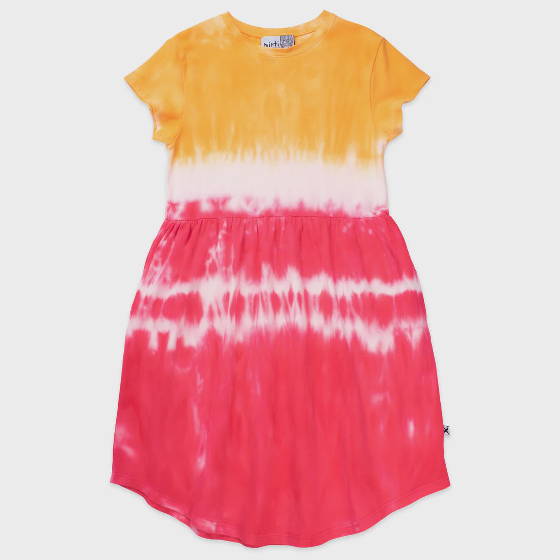Minti - Iceblock Dress / Orange + Raspberry