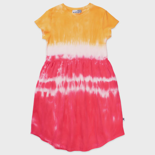 Minti - Iceblock Dress / Orange + Raspberry