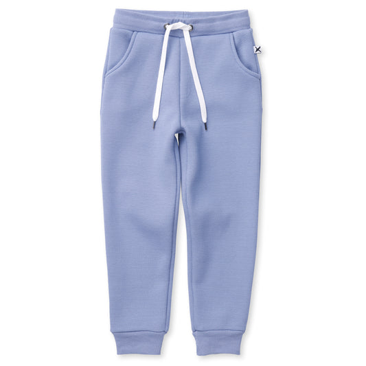 Minti - Furry Waffle Trackies / Cornflower