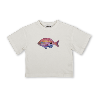 Grown Clothing - Perch Fish Tee / Cream