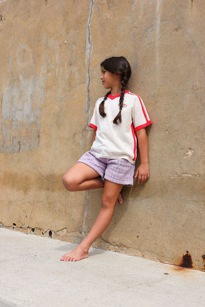 Grown Clothing - Bubble Terry Towelling Shorts / Mauve