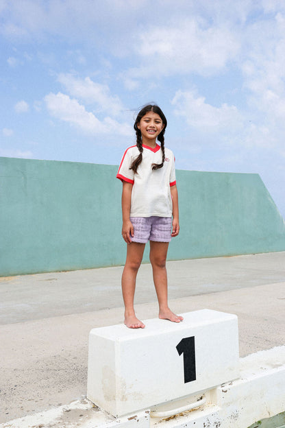 Grown Clothing - Bubble Terry Towelling Shorts / Mauve