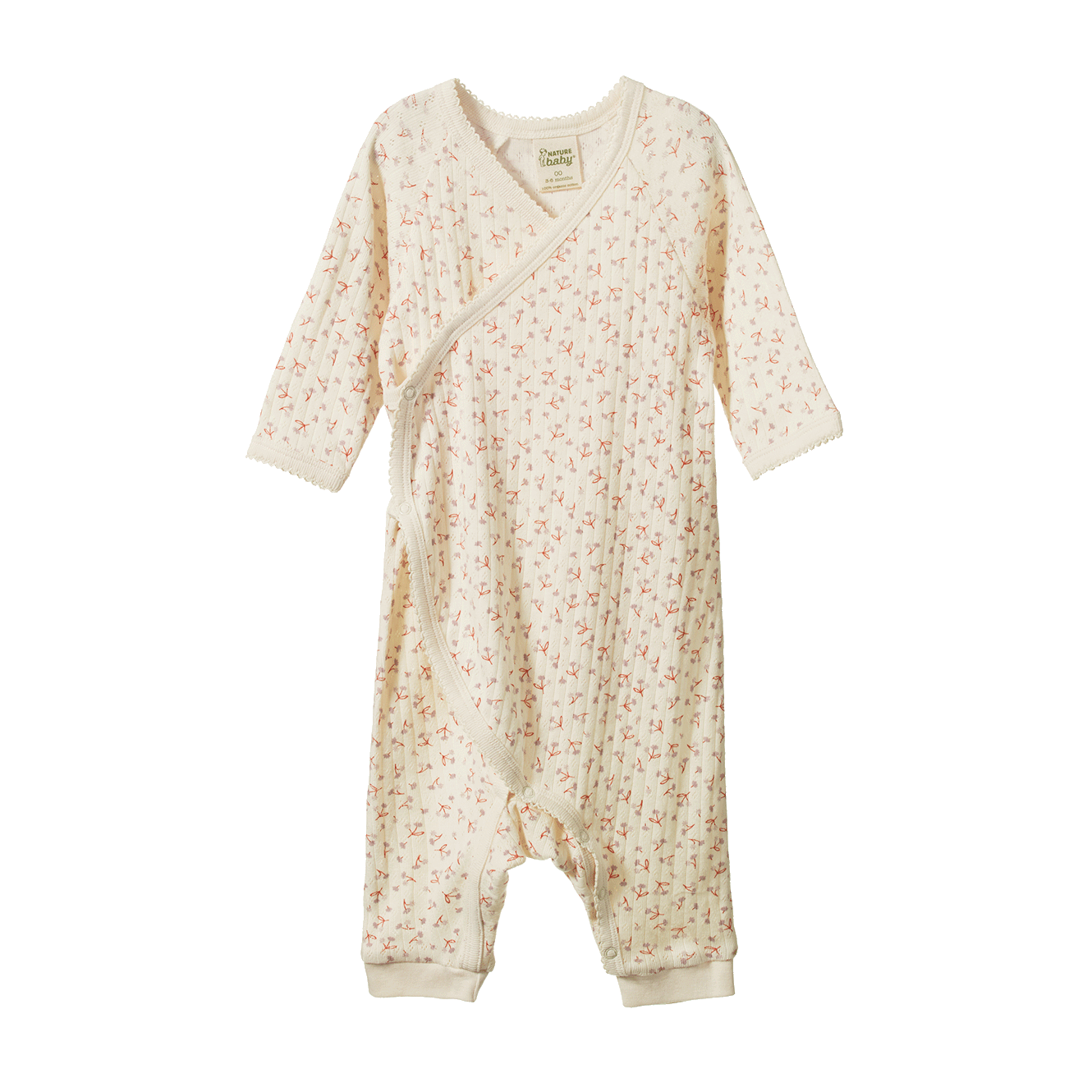 Nature Baby - Kimono Stretch & Grow Pointelle / Dandelion Print