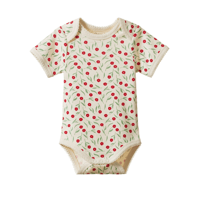 Nature Baby - Short Sleeve Bodysuit / Joiette Print