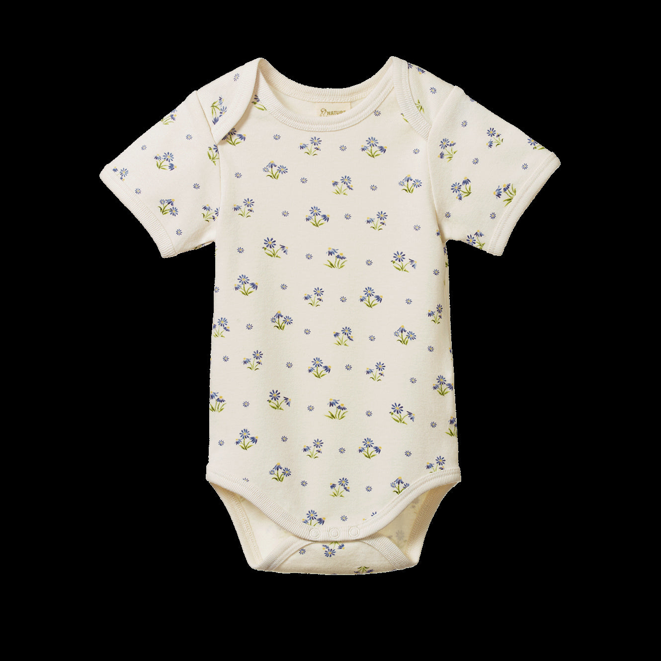 Nature Baby - Short Sleeve Bodysuit / Daisy Daze Print