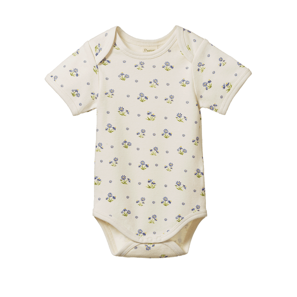 Nature Baby - Short Sleeve Bodysuit / Daisy Daze Print