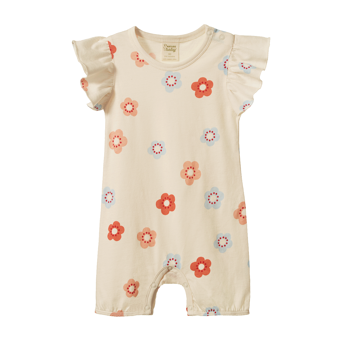 Nature Baby - Tilly Suit / Flora Stamp Print