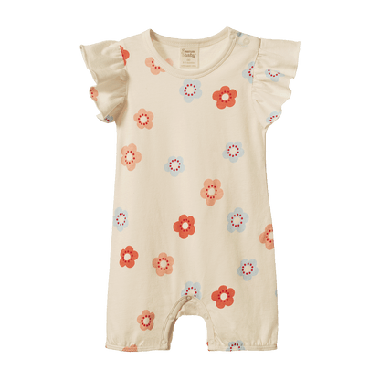 Nature Baby - Tilly Suit / Flora Stamp Print