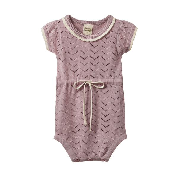 Nature Baby - Lottie Suit / Lilac Pointelle