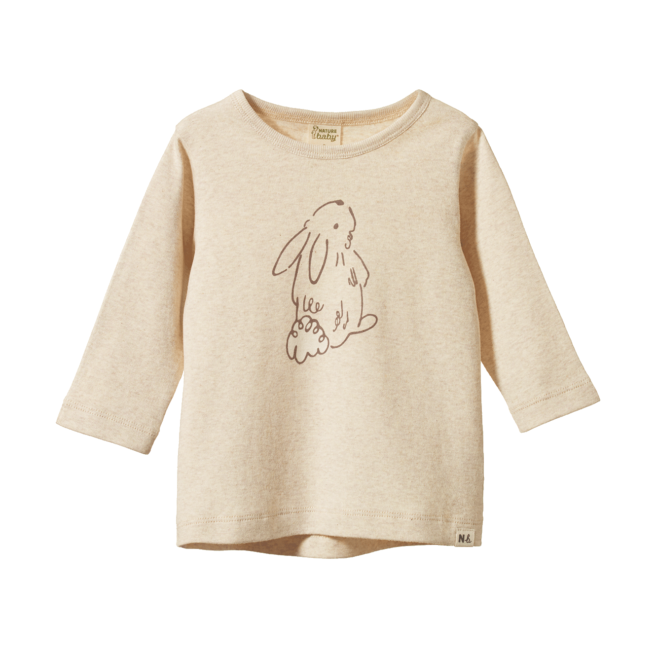 Nature Baby - Long Sleeve River Tee / Bramble Bunny Print