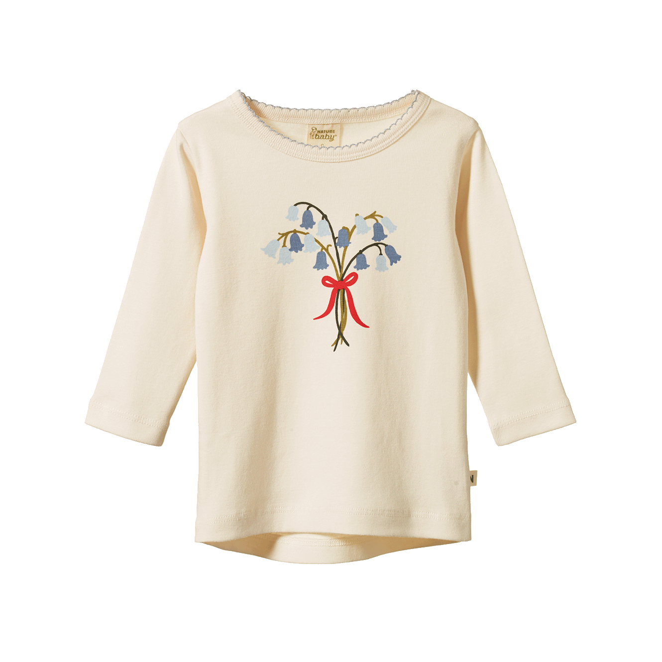 Nature Baby - Long Sleeve Cloud Tee / Bluebelle Natural Print